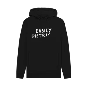 Black Easily Distracted Hoodie