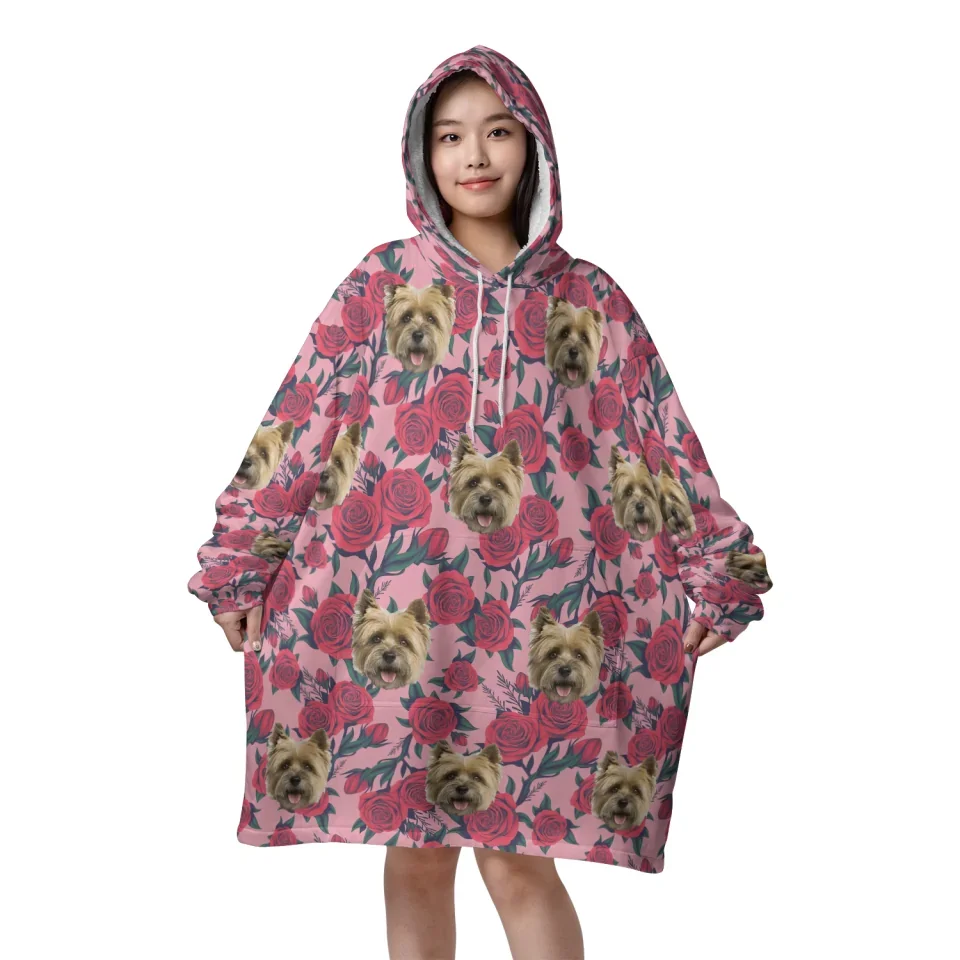 Custom Blanket Hoodie For Valentines Day - Image 2