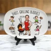 Custom Photo Dad’s Grilling Buddies - Personalized Grilling Platter - Father's Day Gifts for Dad, Husband, Papa, Grandpa, Daddy